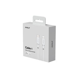 Cabel 1 USB-C to lightning, gotland grey, Avolt