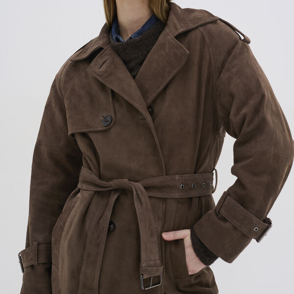 TaraMW Suede Trenchcoat, delicioso, My Essential Wardrobe
