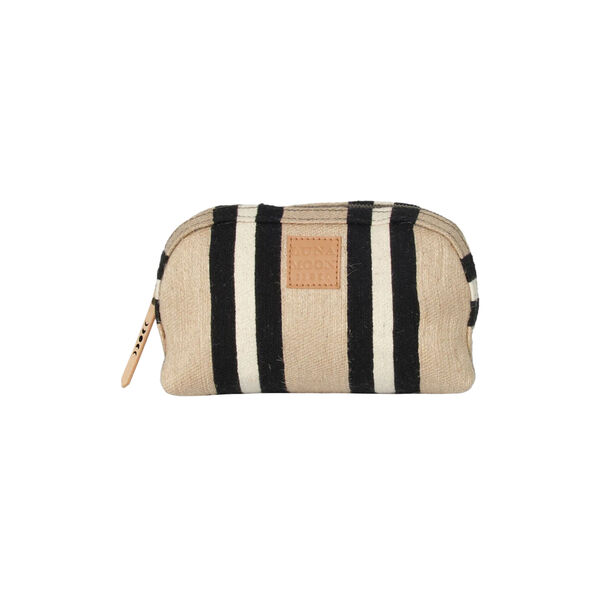 Svinkloev Cosmetic bag, jute - black, Luna Moon