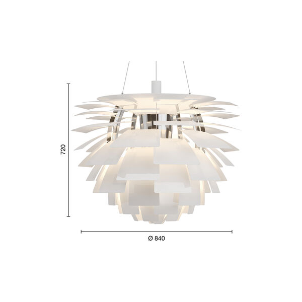 PH Artichoke, hvit, Louis Poulsen