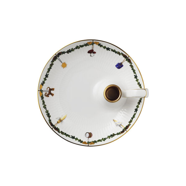 Stjerne Riflet Jul lysestake, Royal Copenhagen