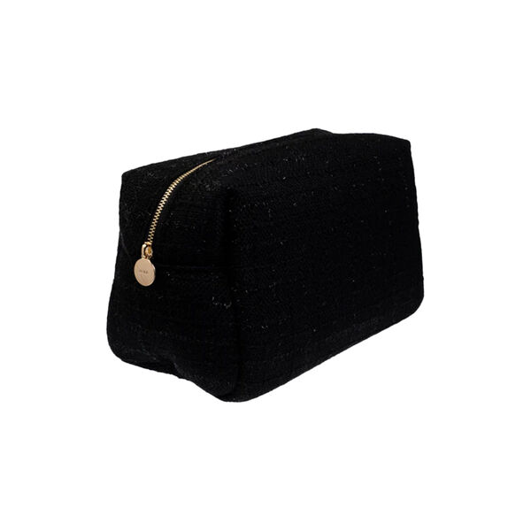 Tweed Make-Up Pouch Large, black, DARK department