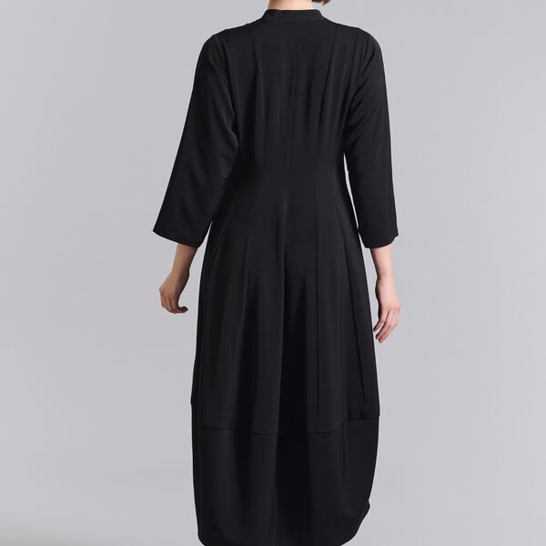 Sakura stretch dress with collar, black, BITTE KAI RAND