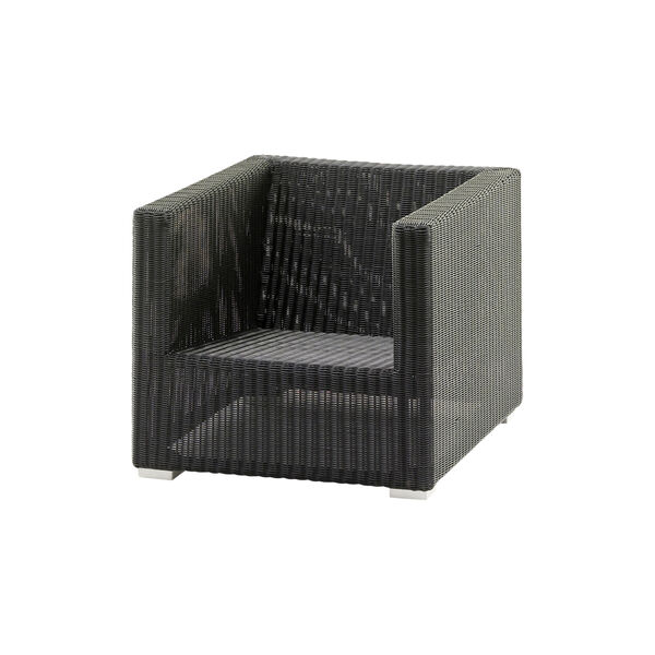 Chester loungestol, graphite/black, Cane-line