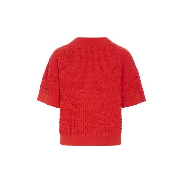 Saku Short-Sleeved Blouse, fiery red, BITTE KAI RAND