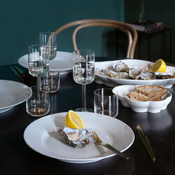 Hvit Elements fat 38,5 cm, Royal Copenhagen