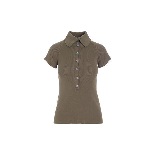 Saku bluse med krage, chocolate chip, BITTE KAI RAND