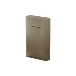 Ridge Vase, taupe/frosted glass, Muuto