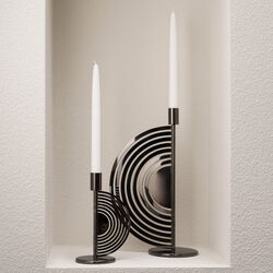 Cirkus lysestake, black, Klong