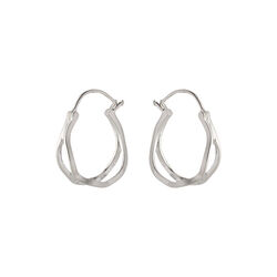Stream&nbsp;Hoops, silver, Pernille Corydon Jewellery
