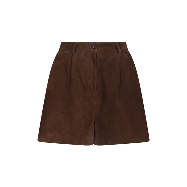 Jayla Suede Shorts, chocolate brown, Urban Pioneers