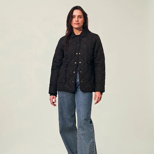 Sheila vattert jakke, svart, Lexington