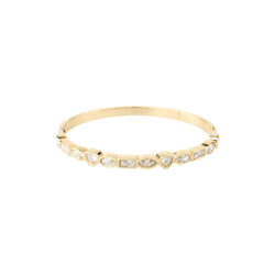 Multishaped Crystal Bangle, gold, DARK department