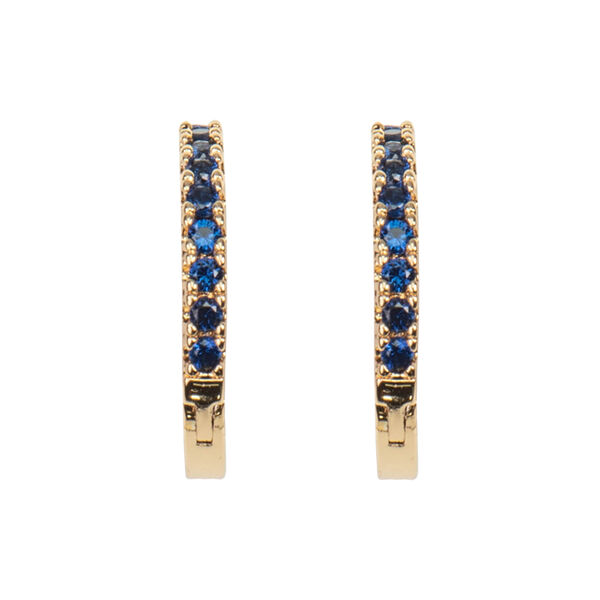 Emilia hoops, gold/navy Emilia hoops, gold/navy, Emilia by Bon Dep