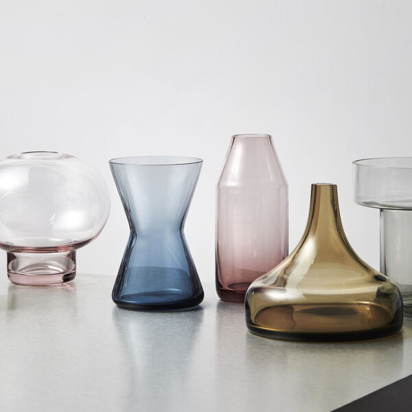 Midsummer Peach-leaved Bellflower Mini vase 8,6 cm, blue, Orrefors