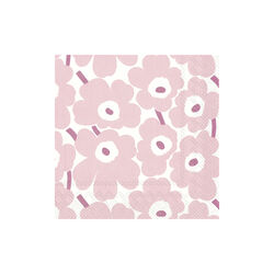 Lunsjserviett Marimekko Mini Unikko, lys rosa, Vinding