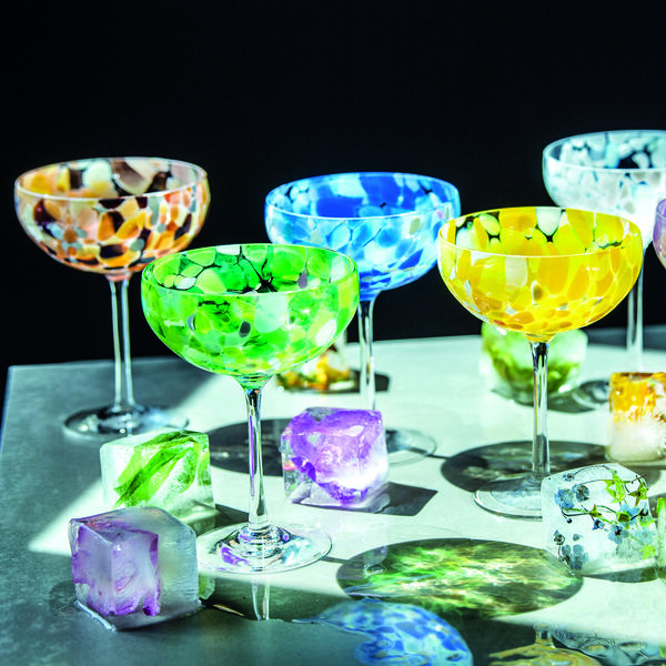 Swirl - champagneglass, brun, Magnor