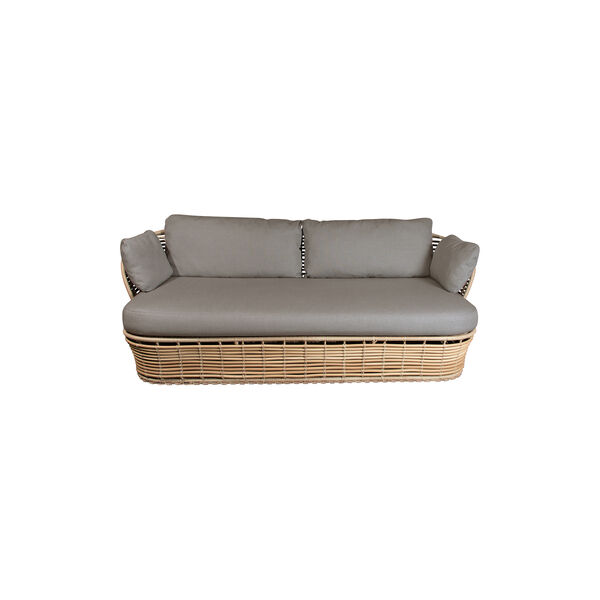 Basket 2-seter sofa inkl. putesett, natural/taupe Basket 2-seter sofa inkl. putesett, natural/taupe, Cane-line