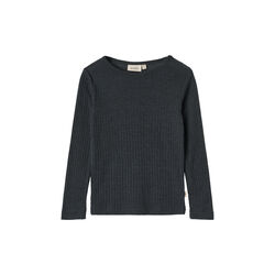 Wool Silk t-shirt L/S Alfie, 1432 navy, Wheat