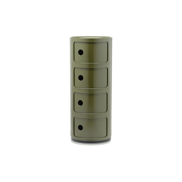 Componibili 4 elementi oppbevaringsbord, verde, Kartell