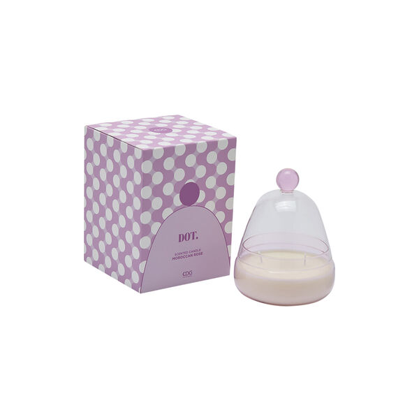 Dot duftlys, pink, EDG