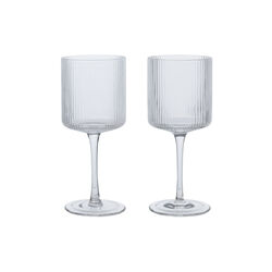 Ripple Hvitvinsglass, klar, Ferm Living