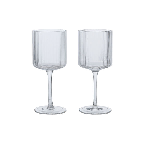 Ripple Hvitvinsglass, klar, Ferm Living