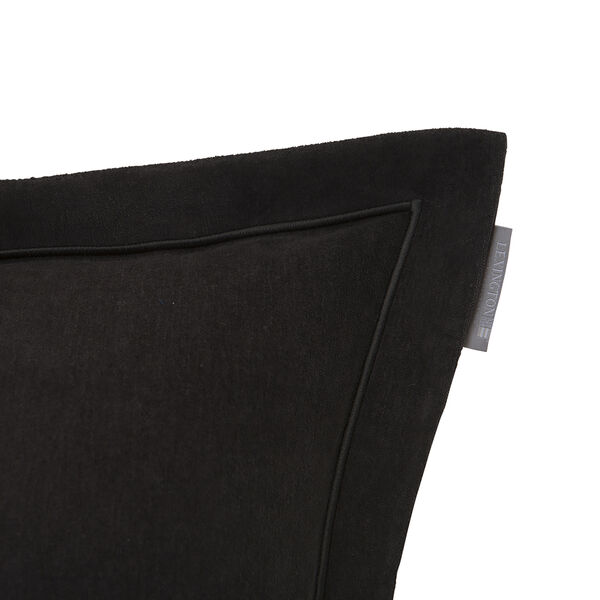 Hotel Velvet Sham with Embroidery, dark gray, Lexington