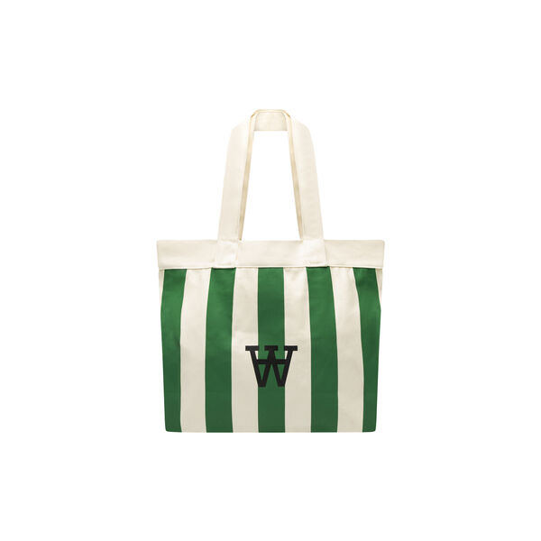 WWConner Stripe Tote Bag, eden green stripe, Wood Wood