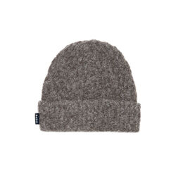 Helm hat, grey textured alpaca, HOPE