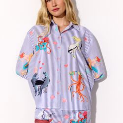 Nessie Shirt, blue ocean art print, HUNK&Oslash;N