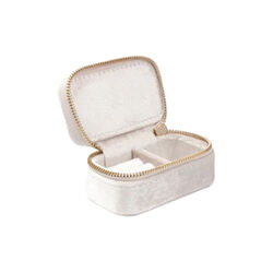 Velvet Jewellery Box Micro, off white, DARK department