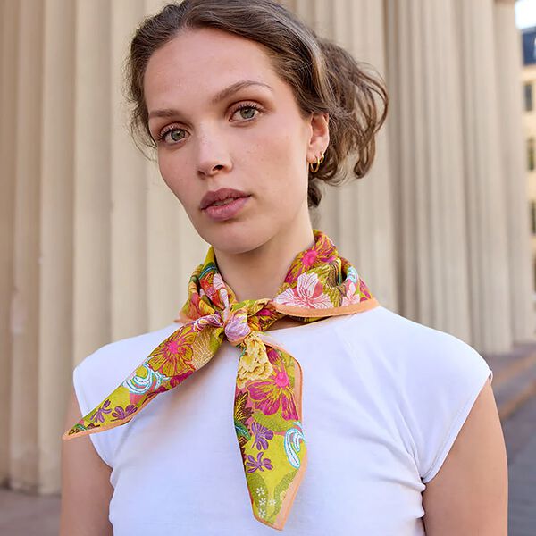 BOUQUET skjerf, gul, Bella Ballou