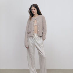 Kristin Cardigan, soft beige, Ida Sjöstedt