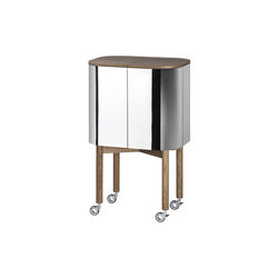 Loud bar cabinet, smoked oak w/alu front, Northern