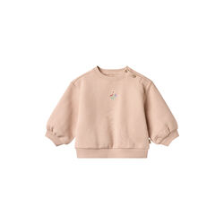 Sweatshirt L/S embroidery Eliza, 2032 rose dust, Wheat