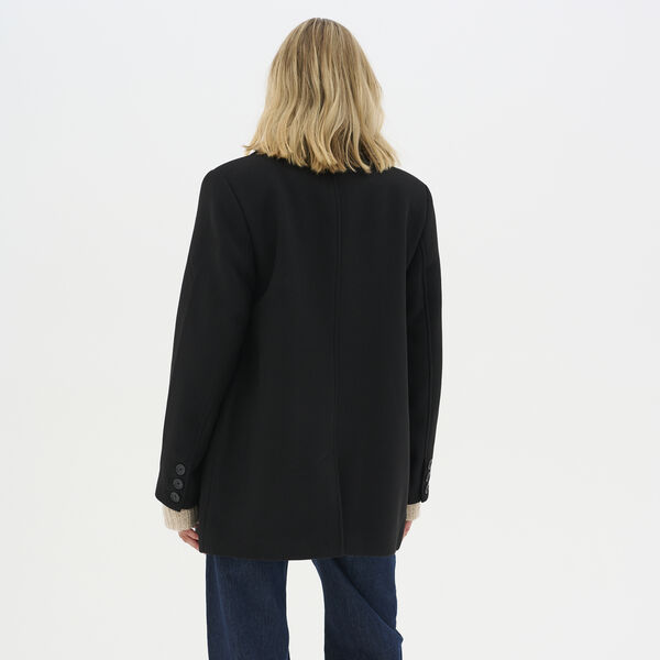 FrannieMW kort frakk, black, My Essential Wardrobe