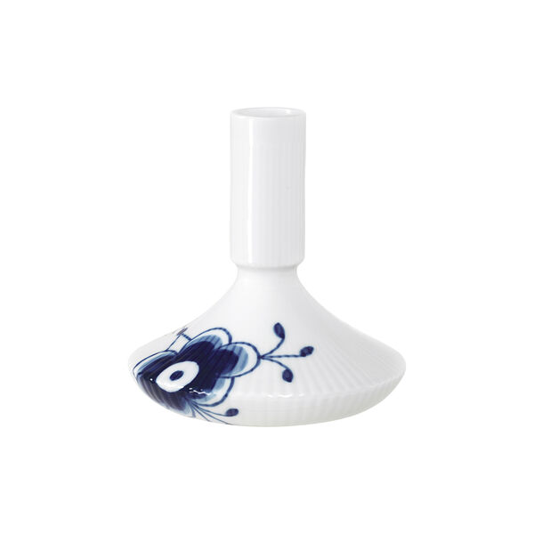 Bl&aring; Mega Riflet lysestake 12 cm, Royal Copenhagen