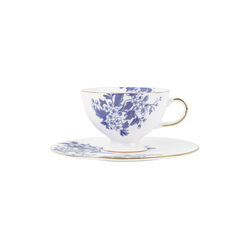 Kaffekopp og sauser, blå, byTiMo