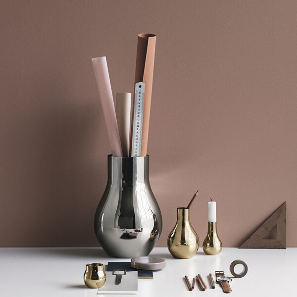 Cafu liten vase, stål, Georg Jensen