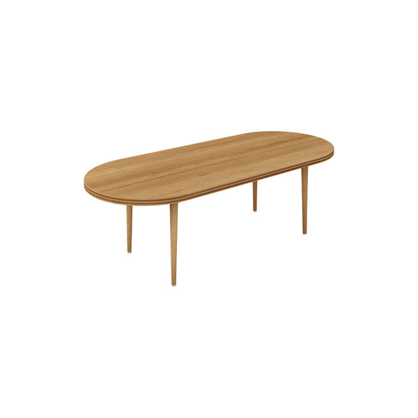 GROOVE COFFEE TABLE OVAL, oiled oak, DK3