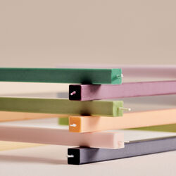 Square stearinlys, light blue, HAY