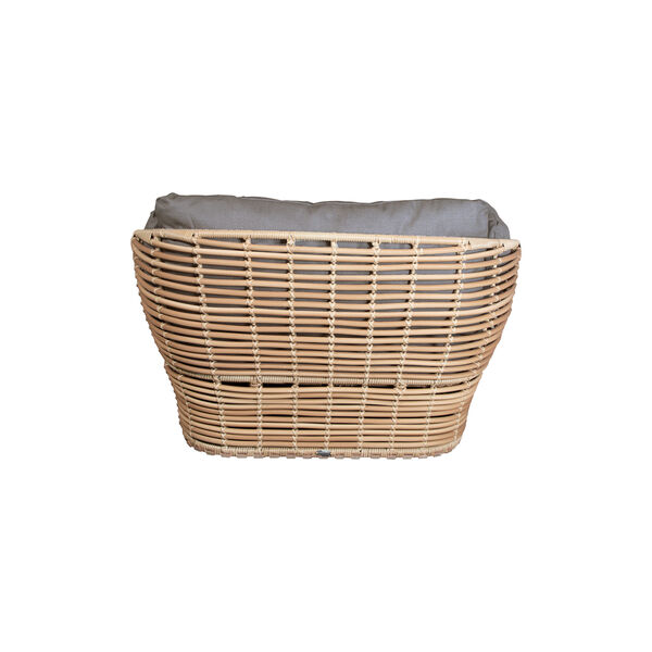 Basket loungestol inkl. putesett, natural/taupe, Cane-line