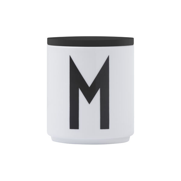 Trelokk til porselenskopp, sort, Design Letters