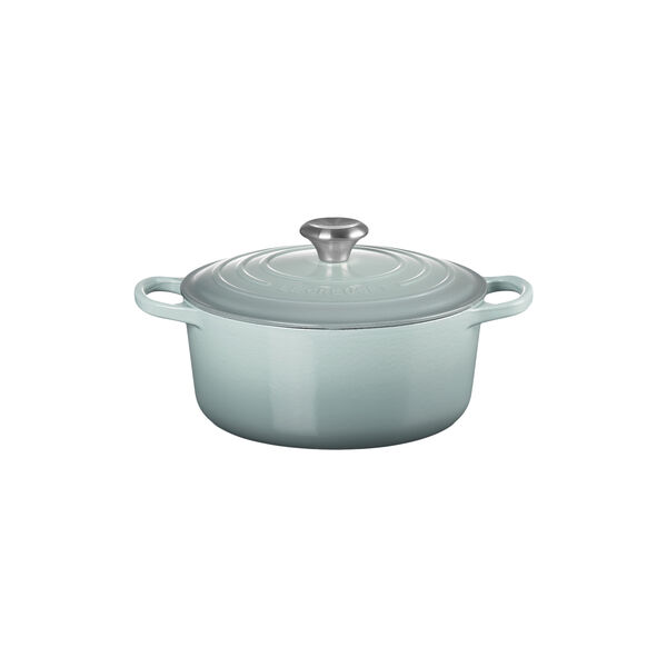Signature st&oslash;pejern rund gryte &Oslash; 24 cm, havsalt, Le Creuset