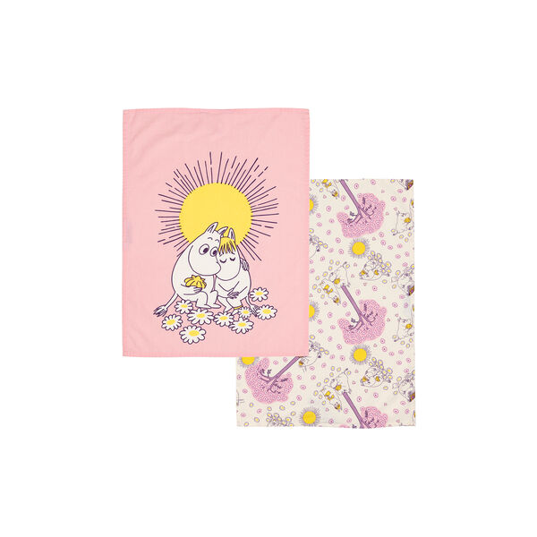 Mummi Kj&oslash;kken H&aring;ndkle sett 50x70 Kj&aelig;rester, Moomin Arabia