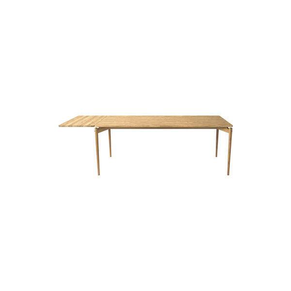 PURE Dining Table L190 incl. 1 Extension Leaf, white oiled oak, Bruunmunch Furniture