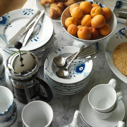 Blå Mega Riflet dyp tallerken, Royal Copenhagen