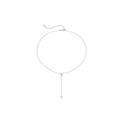 Elle 2 stone Necklace, silver, Nila Noor