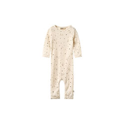 Wool Jumpsuit Haven, 9732 eggshell stars, Wheat